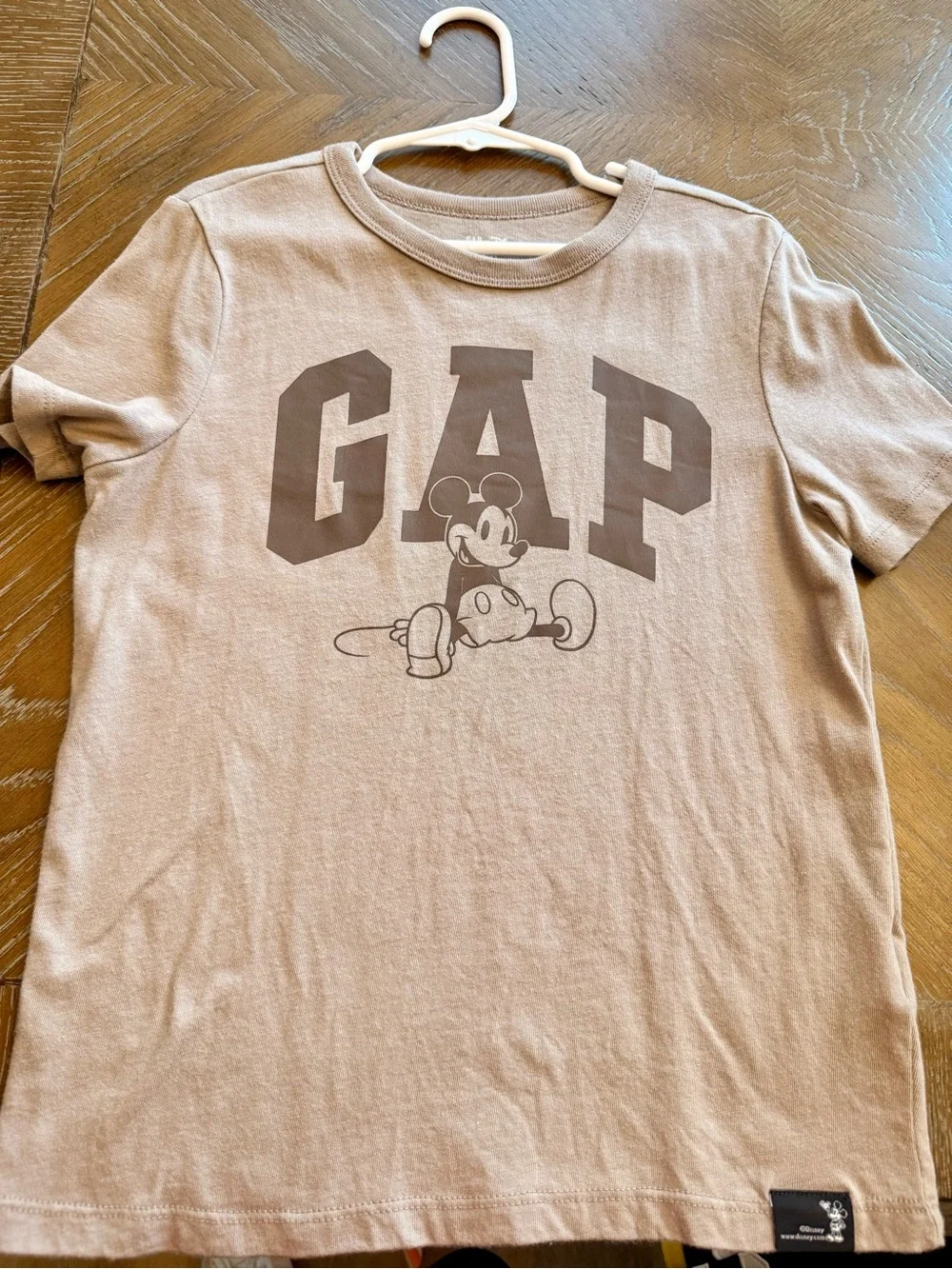 GAP Brown Mickey Graphic Short Sleeve Tee